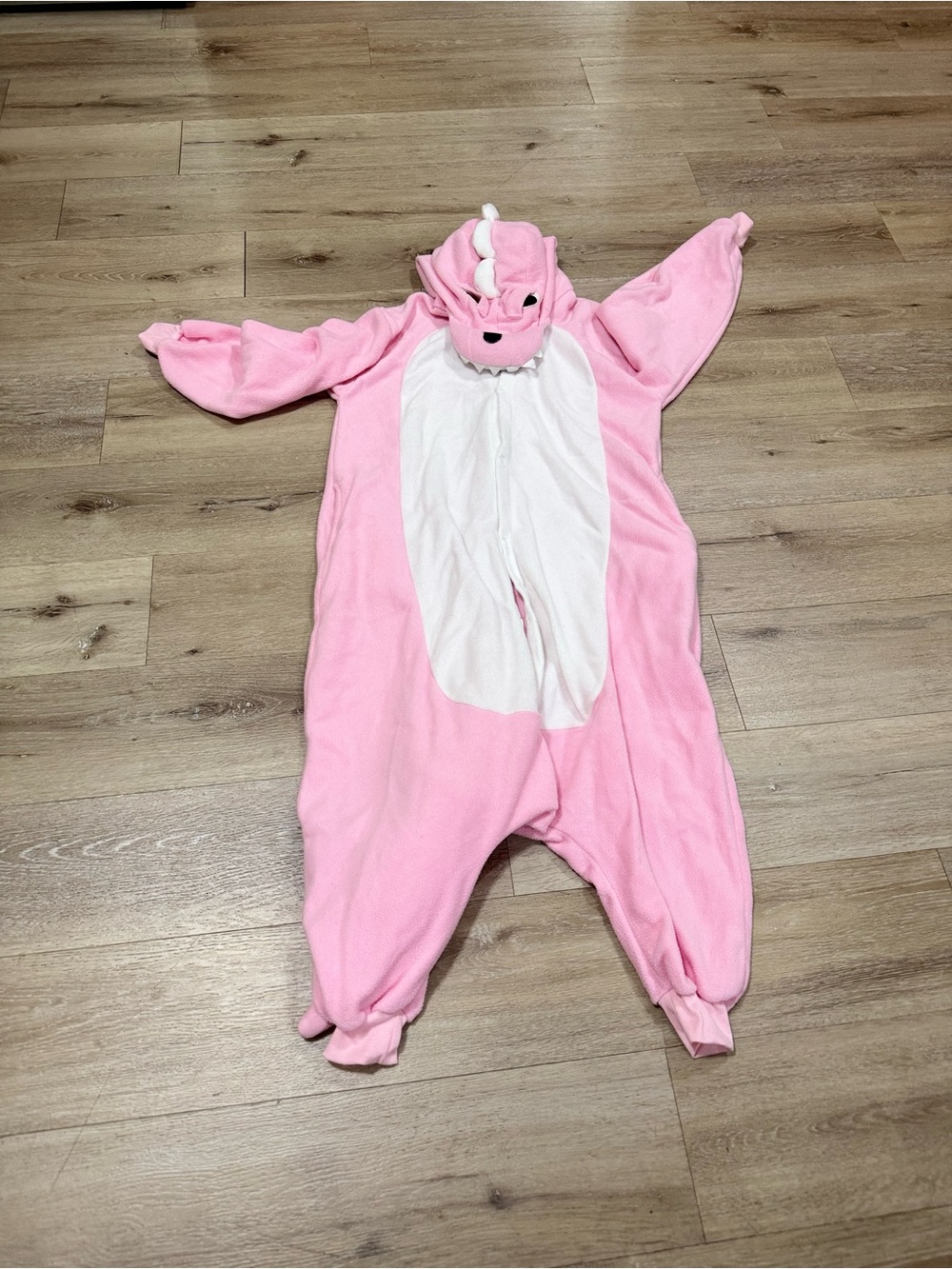 Pink Dragon Kids One-Piece Hooded Costume